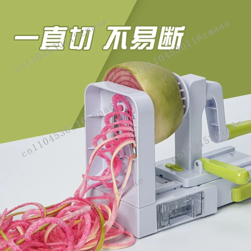 Waterfall potato noodles twisted extra long silk hand cut vegetables thousand  rolled shredded