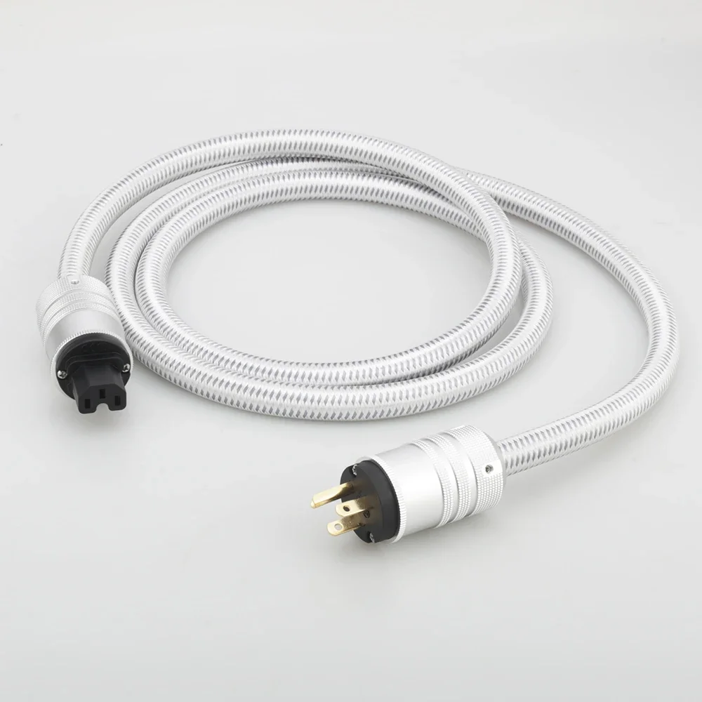 Шнур питания Audiocrast OFC HiFi, кабель питания «папа-мама», вилка стандарта США для сабвуфера, усилителя, DV/AV