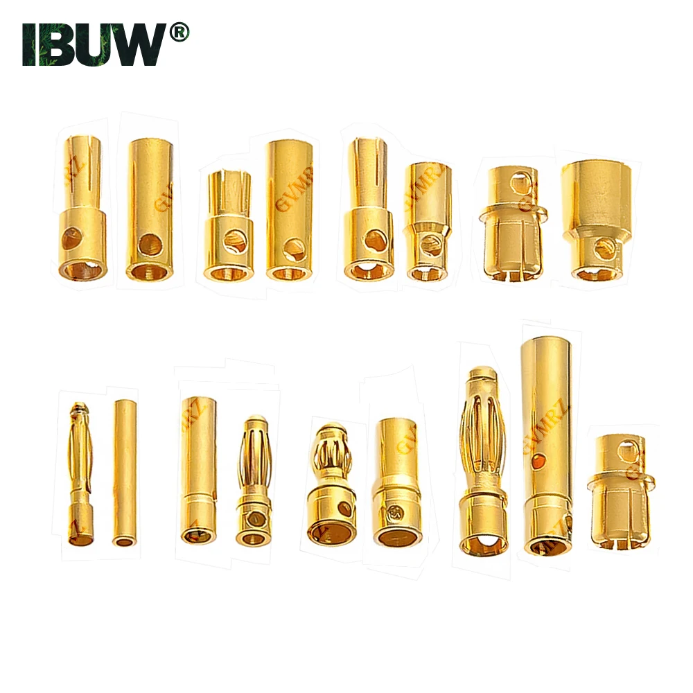 2mm 3mm 3.5mm 4mm RC Battery Gold-plated Bullet 5mm Banana Plug High Quality Male Female Bullet Banana Connector 6mm 8mm 5.5mm