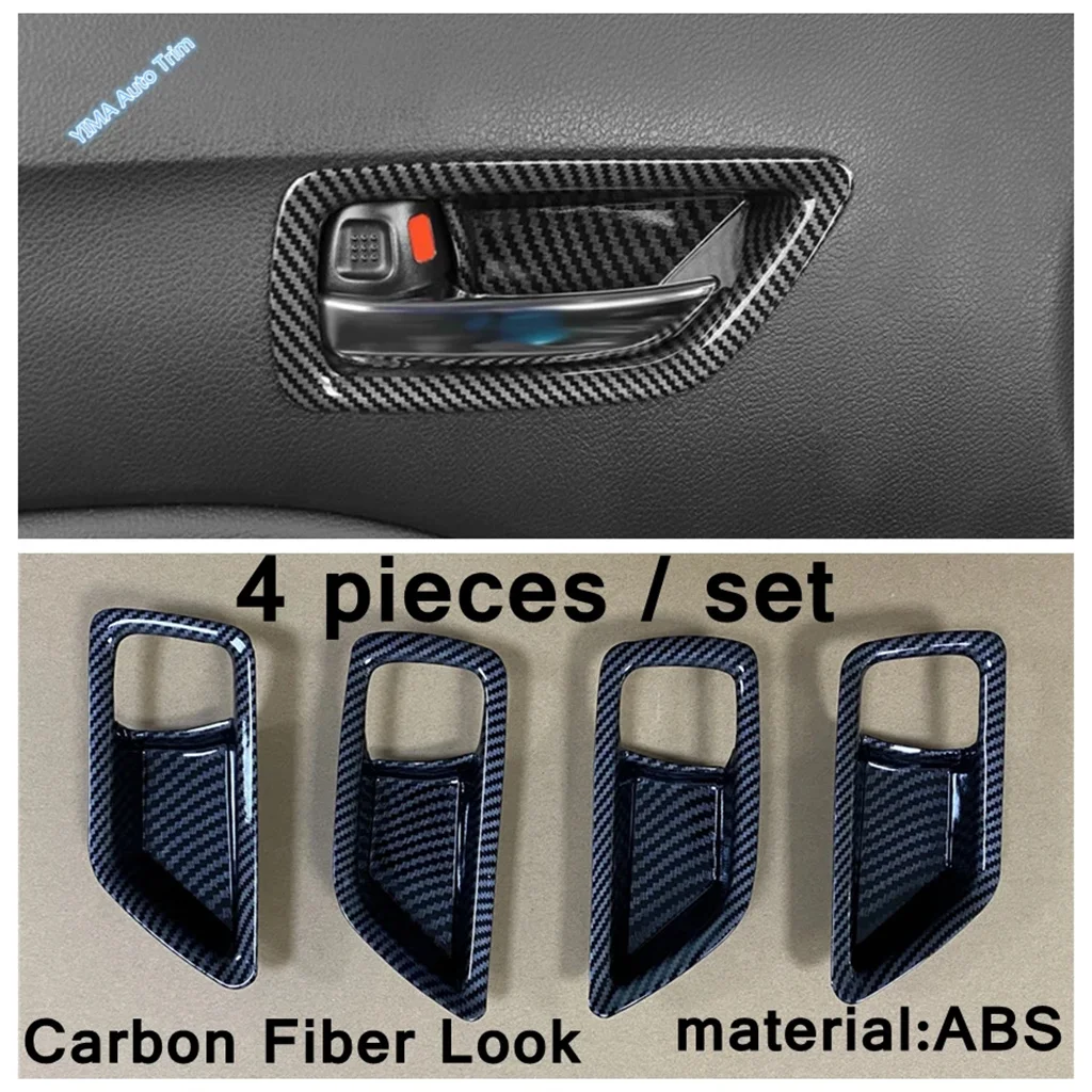 

Для Suzuki Vitara Escudo 2015-2023 ABS автомобильный внутренний дверной подлокотник, ручка чаши, рамка, накладка, матовая отделка из углеродного волокна, аксессуары