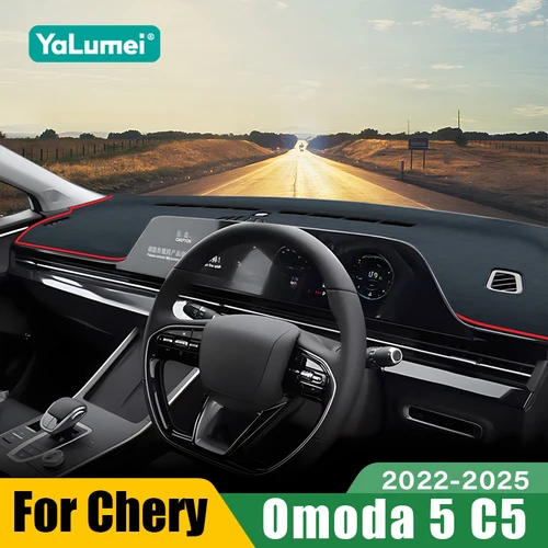 Para Chery Omoda C5 2022 2023 2024 2025 Omoda 5 tablero de coche parasol cubierta instrumento escritorio alfombrilla antideslizante Accesorios