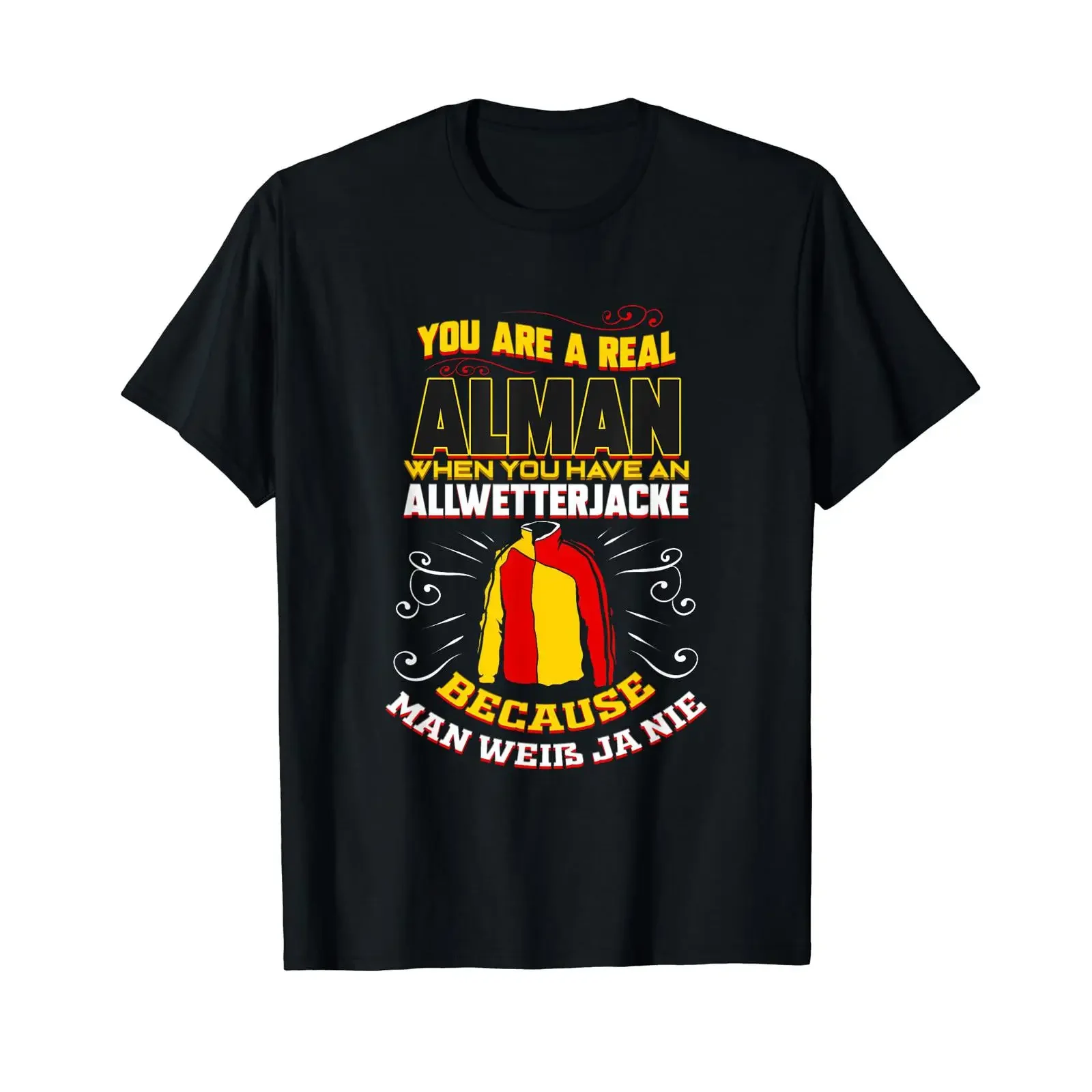 Funny Real German Typical T Shirt vintage Washed Casual Unisex Top For Everyday Wear Comfortable Slightly fashion Soft