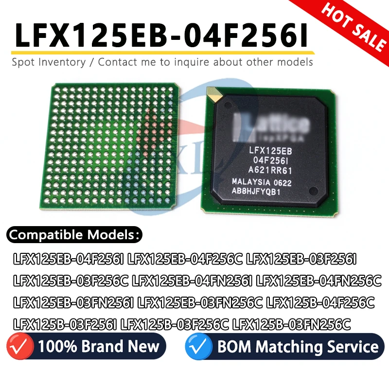 Import-Lattice LFX125EB/LFX125B-04F256I-04F256C-03F256I-03F256C-04FN256I-04FN256C-03FN256I-03FN256C ispXPGA Non-volatile FPGA