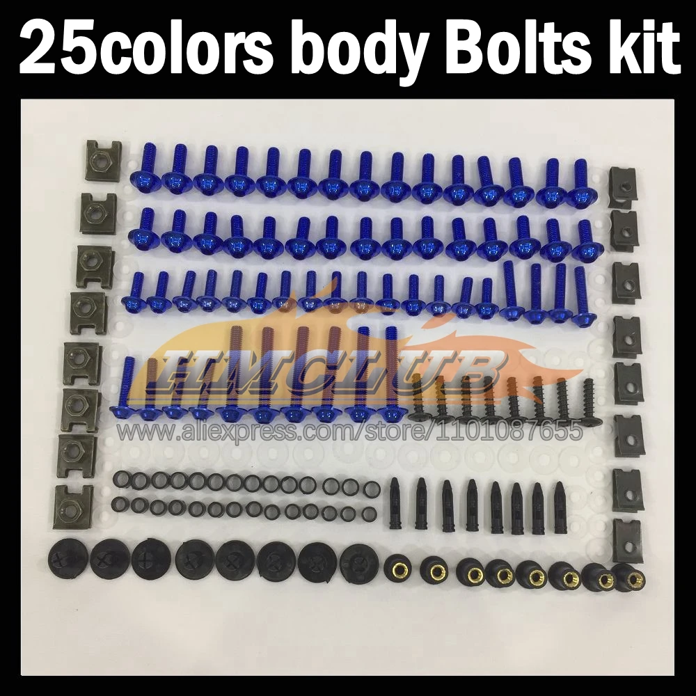 268ps Full Screws Kit Body bolt For KAWASAKI NINJA EX250 EX 250 R 250R EX250R 2008 2009 2010 2011 2012 Fairing bolts screw NutS