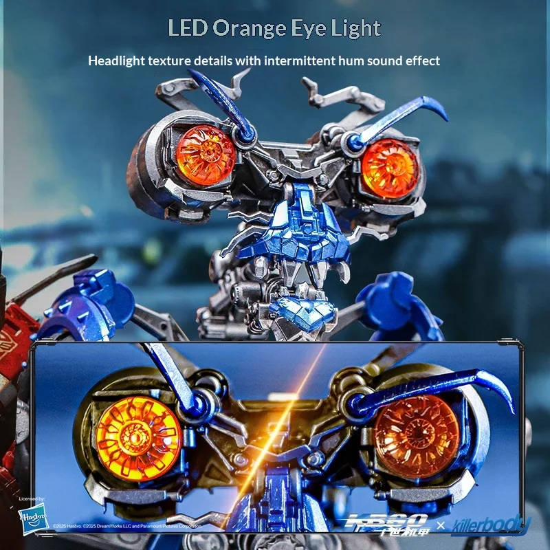 

Killerbody Transformers Wheelie Action Figure Universal Studios Edition Led Light Collectible Model Toy Gift For Fans In Stock