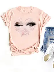 Clothing Women 90s Sweet Eye Style Trend T Clothes Short Sleeve Ladies Casual Fashion Female Graphic Tee Print T-shirts