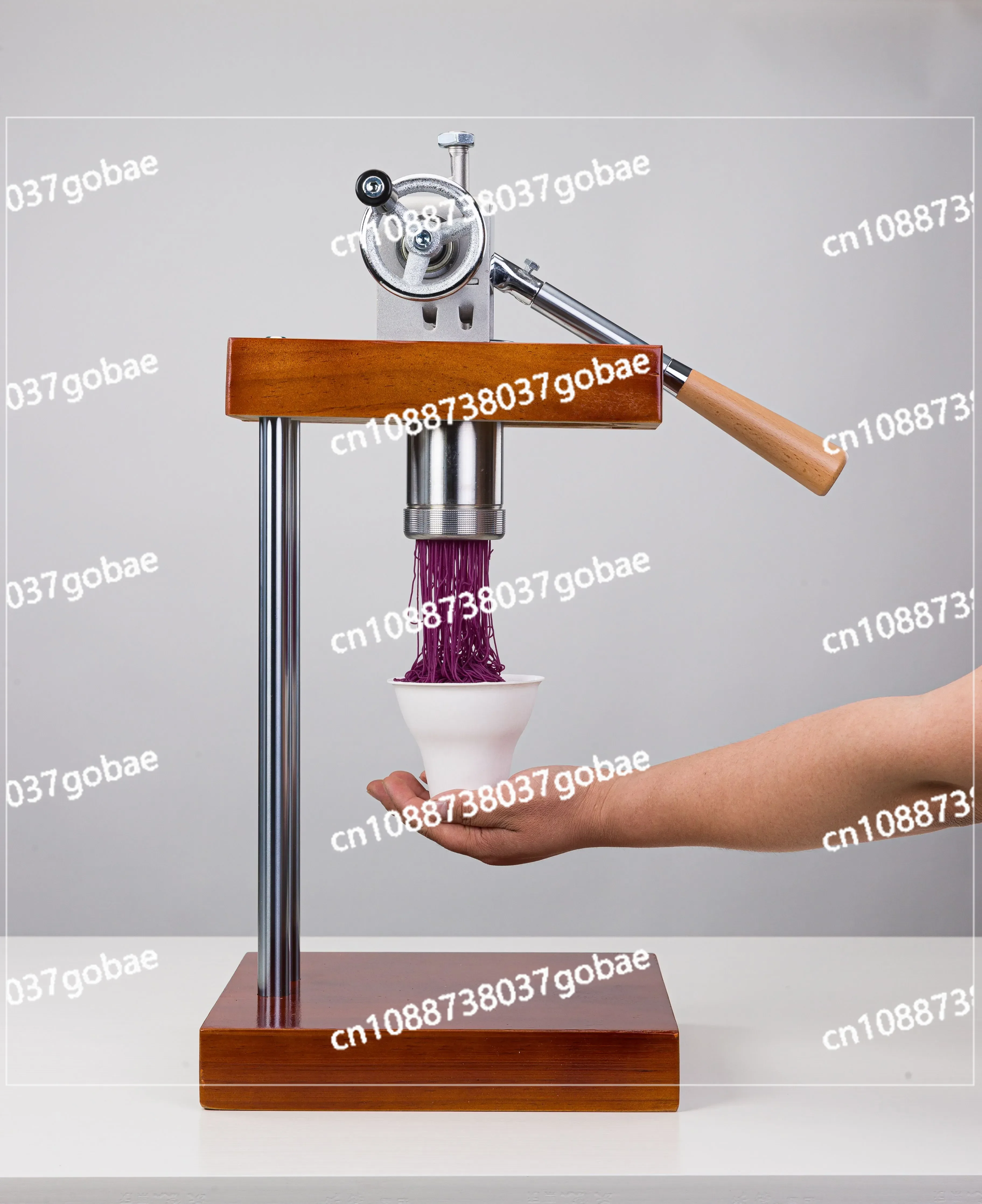Hand Operation Gelato Noodles Spaghetti Shape Ice Cream Press Tool  Japanese Snack Mont Blanc Ice Cream Making Machine