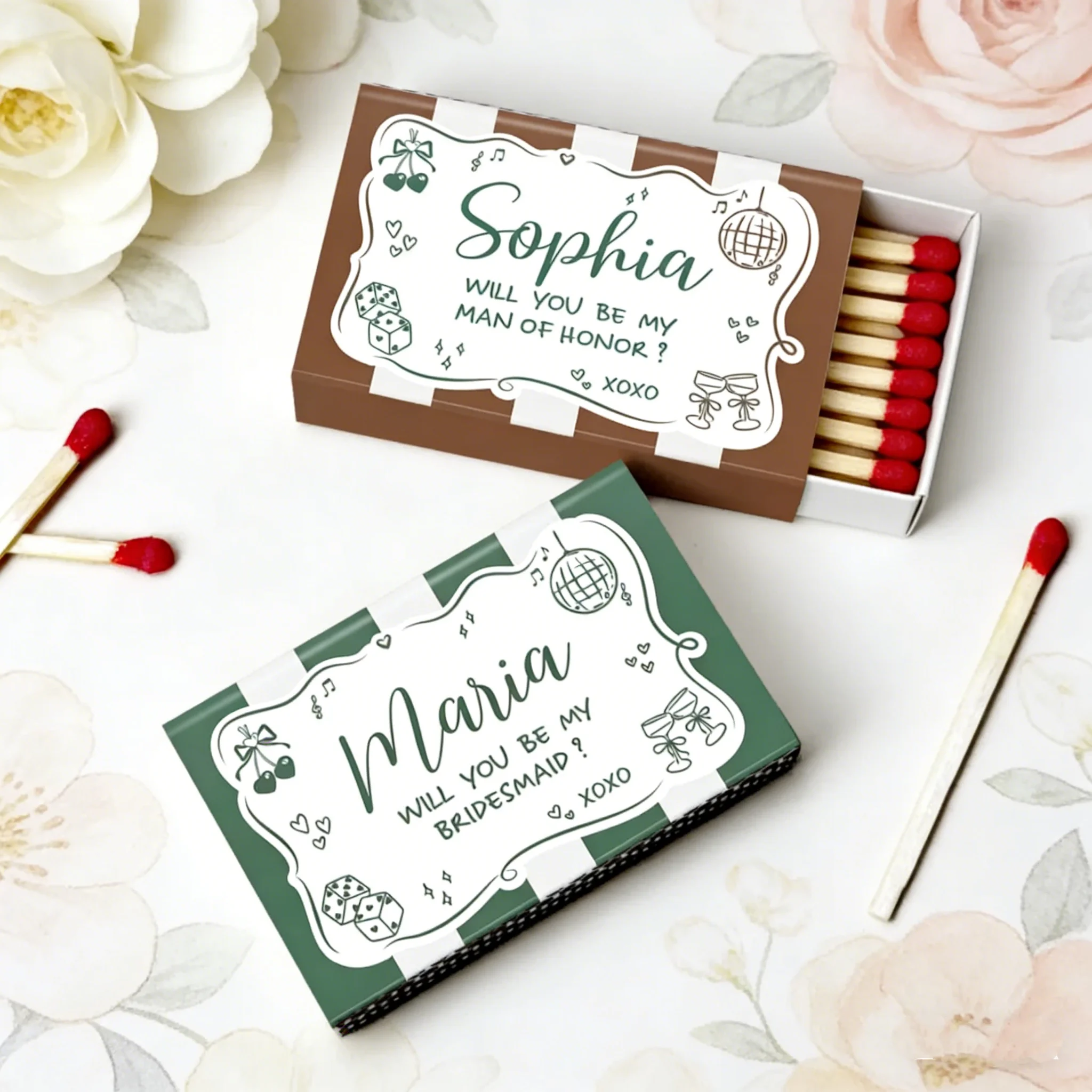 

Персонализированные коробочки для приглашений подружкам невесты – Свадебные сувениры с именами для невесты и подружек невесты