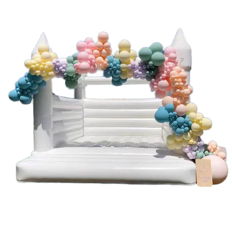 

Hot Sale White Bounce House Inflatable Castle Party Bouncy Castle With Blower Jumping Castle For Kids Bounce House For Children