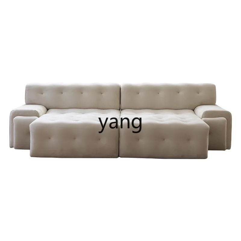 LH fabric art electric sofa living room modern simple cover cloth throw pillow reclining sofa