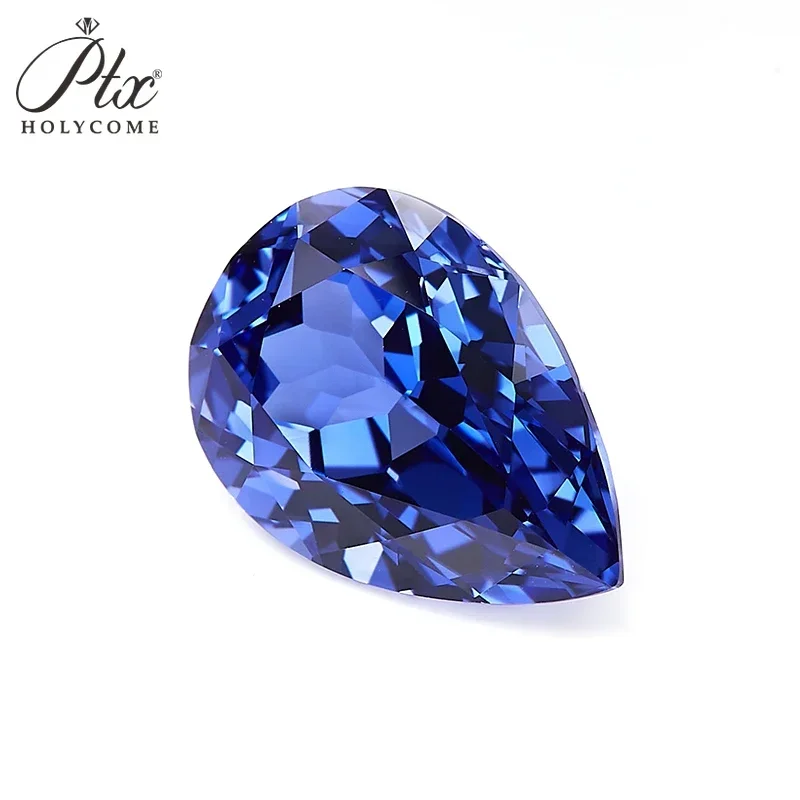 

Hot Sale Brilliant Pear Natural Lab Grown Sapphire Moissanite VVS1 AGL Certificated Diamond Beads Jewelry Making Charms