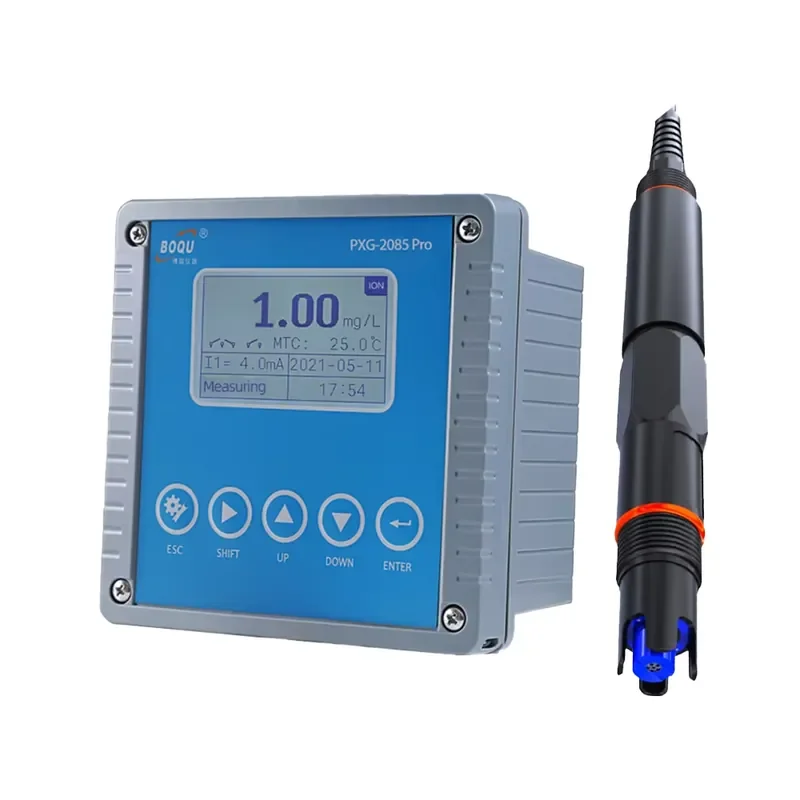 BOQU PXG-2085Pro (K+) 0-5000 Ppm Industrial Online Water Hardness Negative Oxygen Ion Selective Meter Sensor