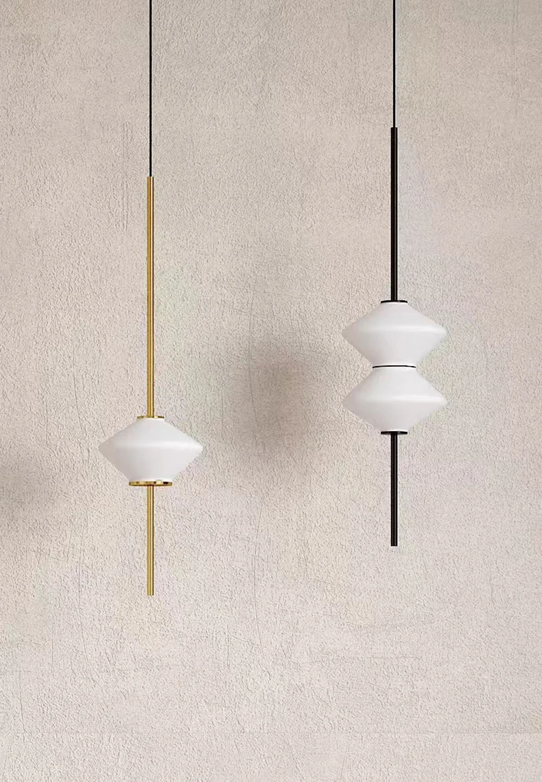 White Glass LED Pendant