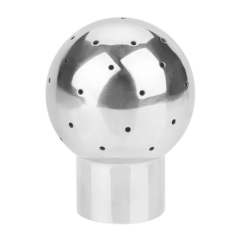316 stainless steel cleaning spray ball CIP can washer thread latch butt welding nozzle spray ball  resistant thread