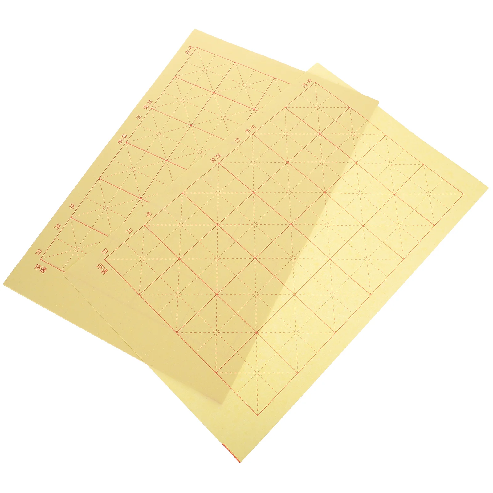 

150 Sheets Calligraphy Practice Paper A8 Size Rice Paper Writing Grid Ideal for Beginners Watercolor Painting Not Faded Moderate