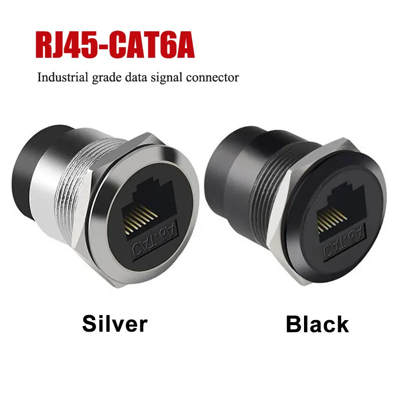 RJ45 Cat6A Panel Socket Network Port Interface C-Type rj45 Direct Module Plug Industrial Grade CAT6A Data Signal Connector