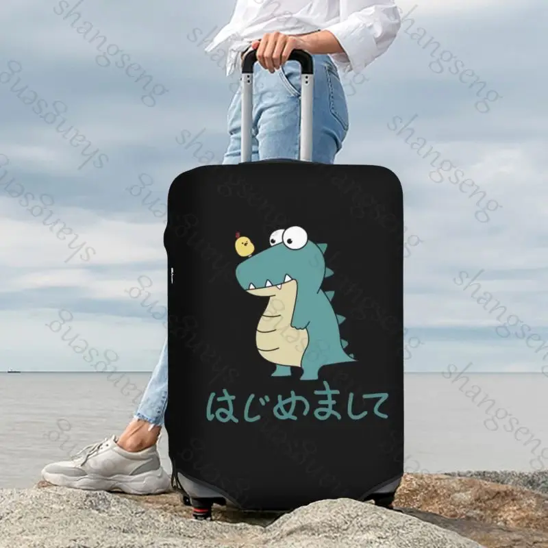 Little Dinosaur cartoon Thicken Luggage Cover Elasticity Trolley dust cover Suitcase Protection Cover Suitcase Case