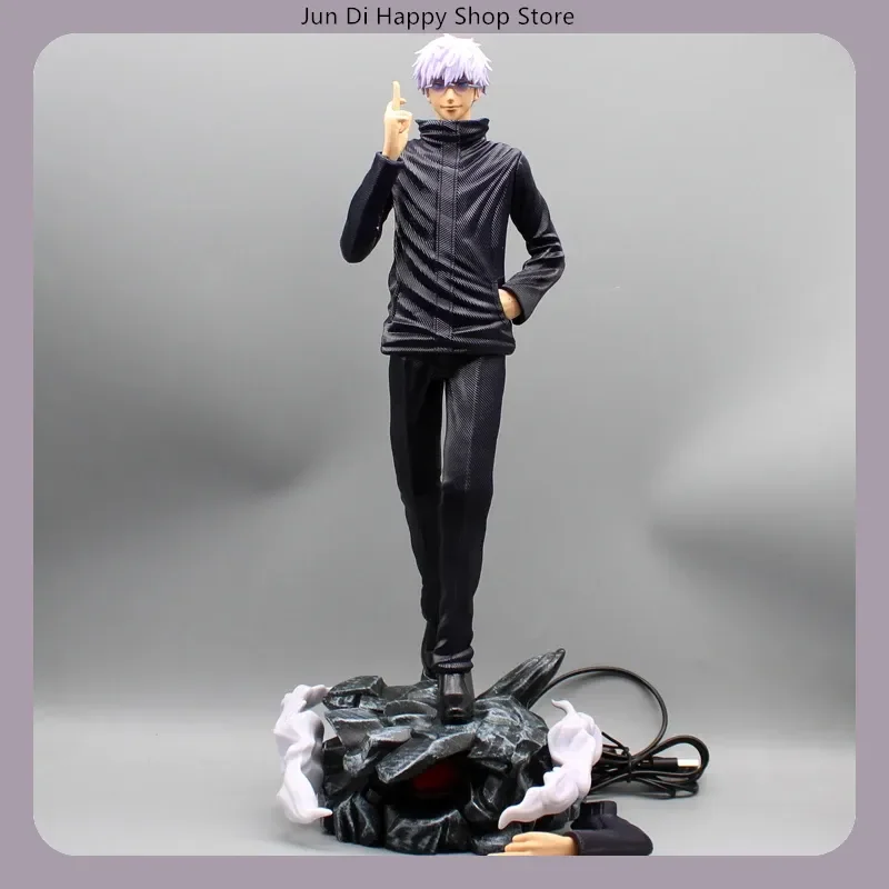 

Фигурка-статуэтка Годжо Сатору из Jujutsu Kaisen, 42 см, в стоячей позе, коллекционная, для мальчиков, настольное украшение, игрушка, подарок