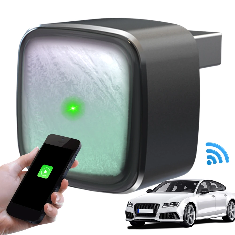

Беспроводной адаптер CarPlay 2 в 1, Android Auto, конвертер Plug & Play, проводный в беспроводной ключ для заводских проводных автомобилей CarPlay