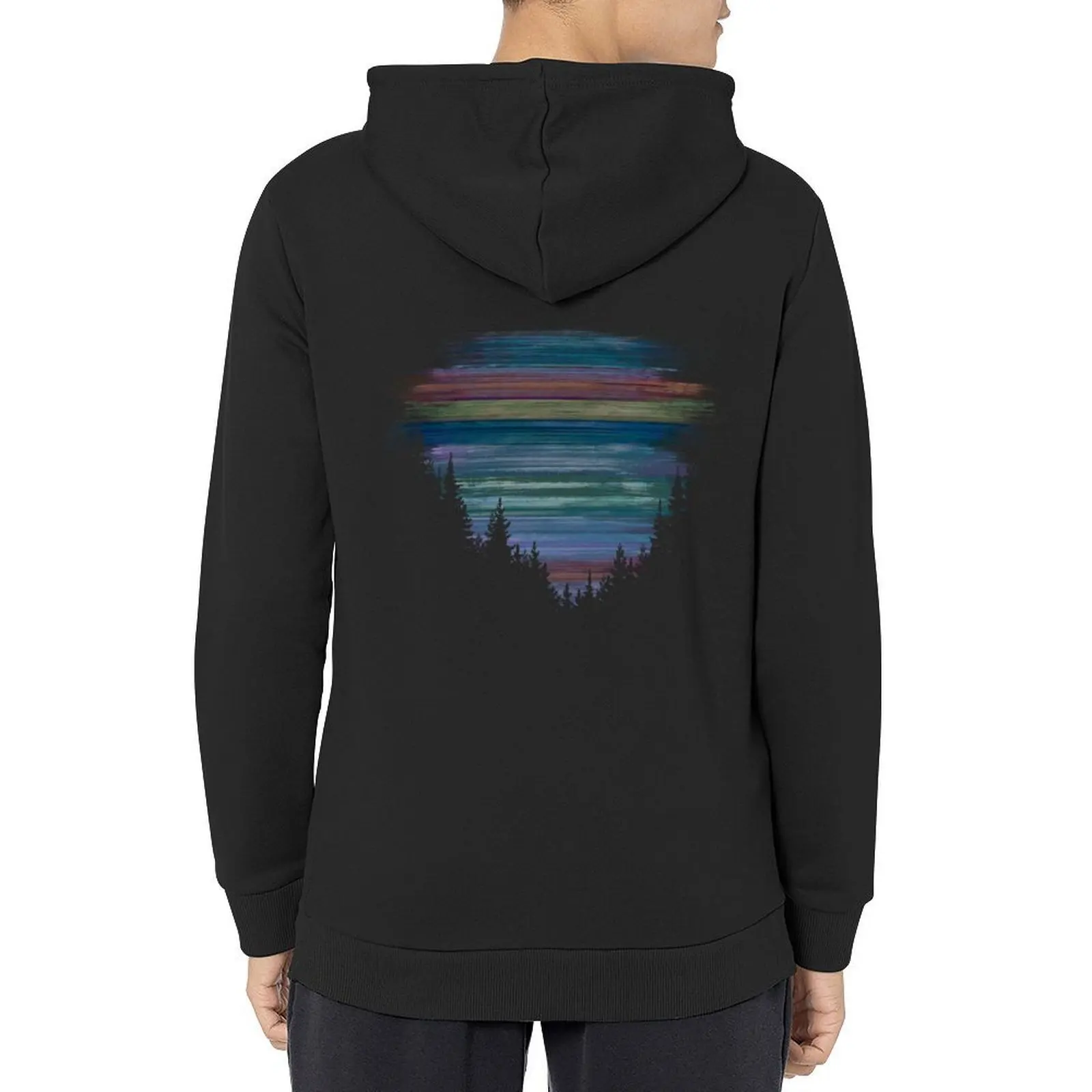 

Sunset Forest Vibes Hoodie hooded shirt men wear men's sweat-shirt set male clothes hoodie oversize