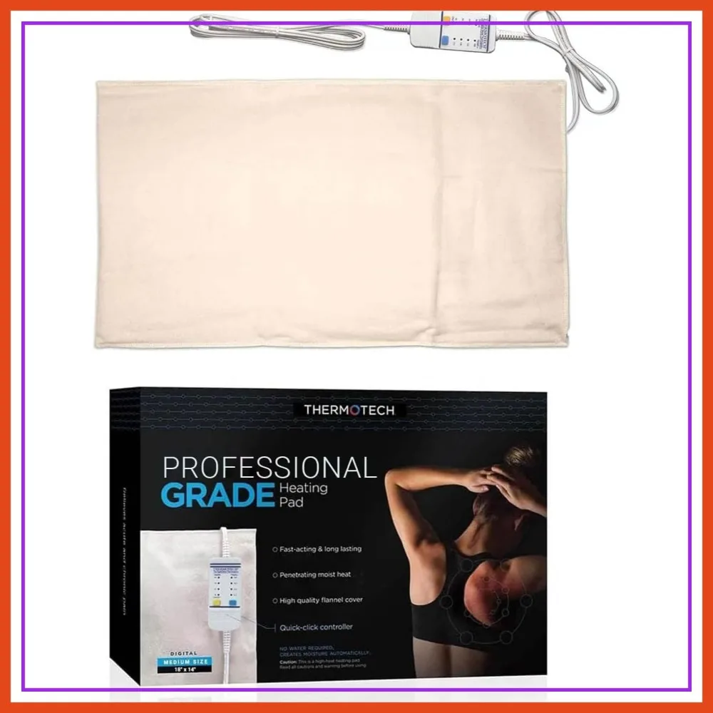 

XL King Digital Heating Pad 26"x14" - Auto Moist Heat, Deep Penetrating Heat, 3rd Gen