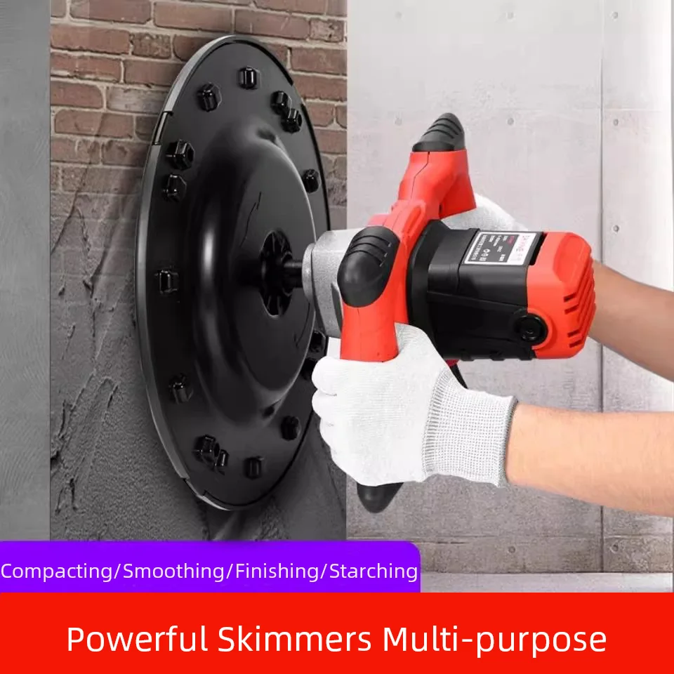 

220V Powerful Electric Wall Skimmer Handheld Plaster Smoothing Tool for Wall Compacting Smoothing Finishing Construction
