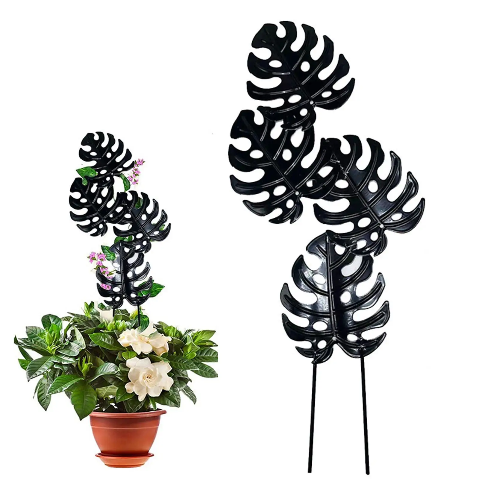 Monstera Shaped Sturdy Portable Reusable Plant Trellis Plant Support Flower Support for Farm Indoor Outdoor Garden Balcony Yard