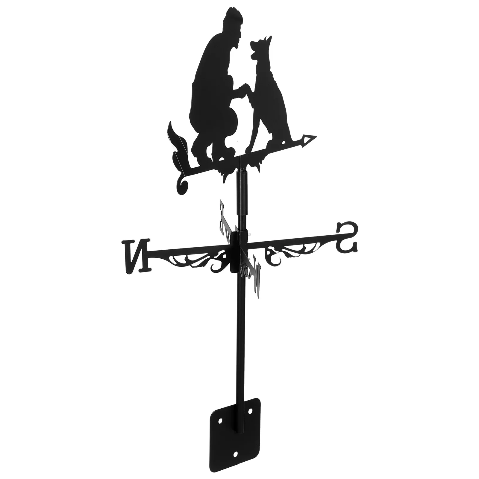 

Roof Weather Vane Wind Direction Indicator Iron Metal Weathervane Garden Decoration Yard Ornament Outdoor Farm Scene Vanes