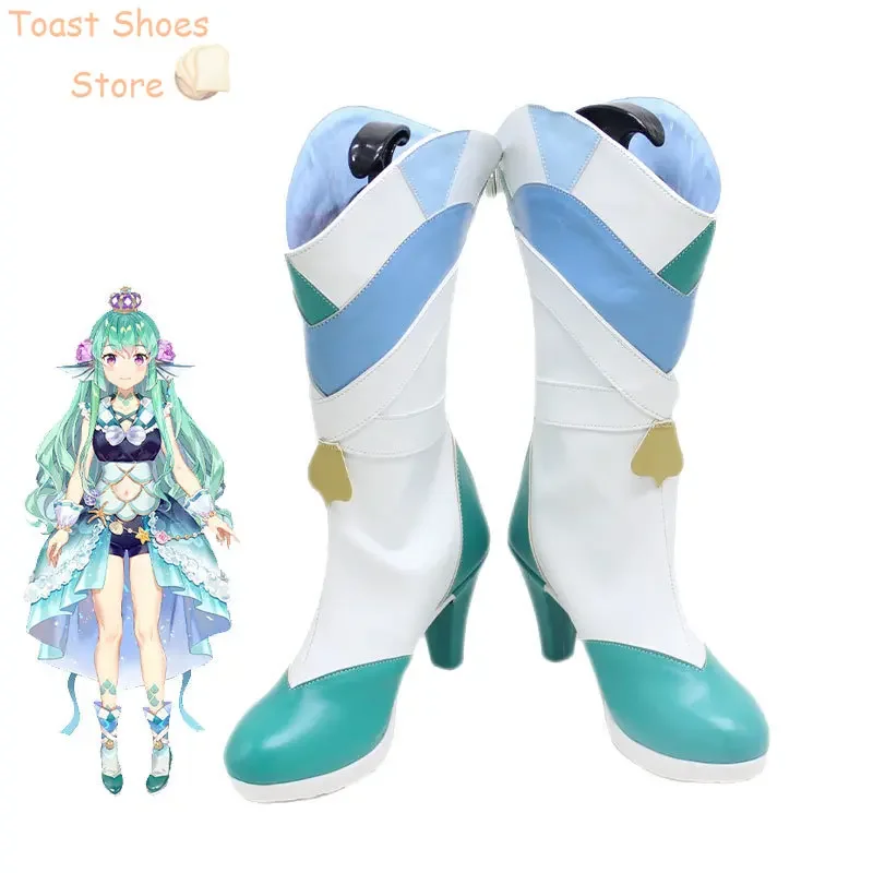 Finana Ryugu Cosplay Schoenen Halloween Carnaval Laarzen PU Lederen Schoenen Vtuber Cosplay Props Kostuum Prop