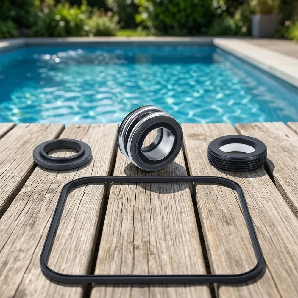 SP2600 For Pool Pump Seal Kit Replacement 1/3 Set Black Plastic 16.2 x 11 x 5 cm Ensures Reliable Operation in Wet Environments