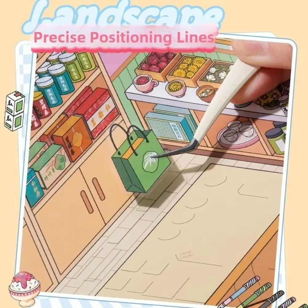 Store Code Goods Store Code Goods Series Sticker Stacking Sticker PET Material 3D Scene Sticker DiY Cut Design 3D Design