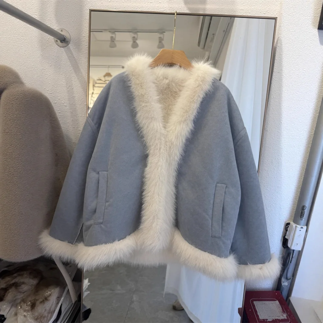 

Autumn Winter New Sle Fur Coat Women's Long Sve Name Lady Faion Simulation Fur Skin Design Dongda Gate