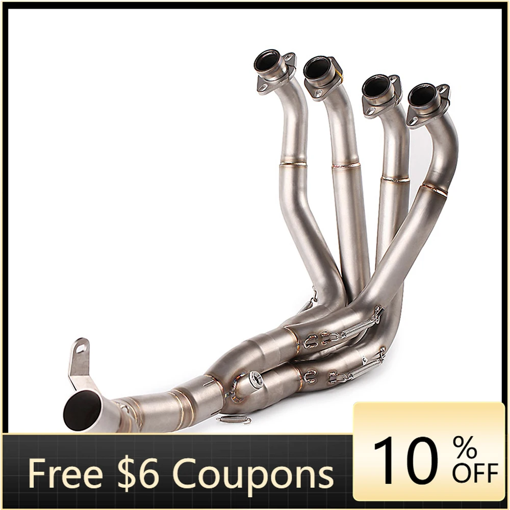 STLF For Z900  Exhaust System Slip on Front Tube Link Pipe Connect 51MM Muffler Full Motorcycle Exhaust System