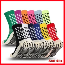 Anti-Slip Socks 2023 Tennis Football Soccer for Non-Slip Basketball Men's Sports Grip Medium Sleeve Training
