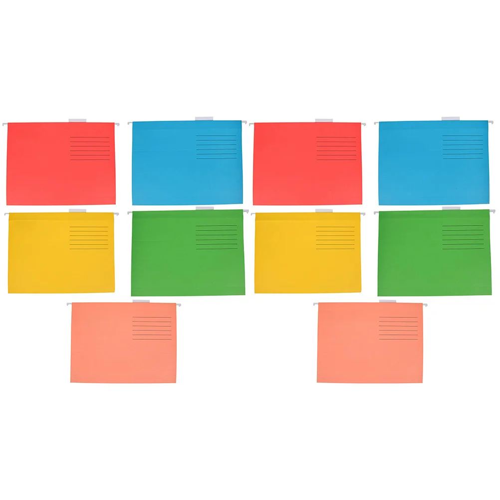 

10pcs Hanging File Folder Frame Portable Receipts Organizer Large Capacity Bills Holder For Office Home School Filing Cabinet