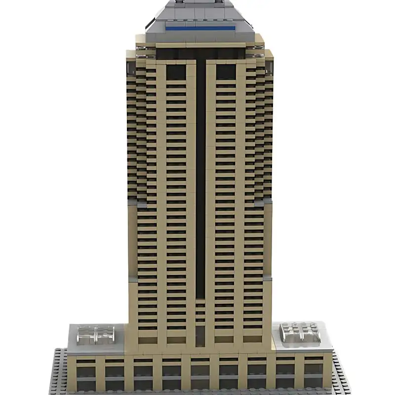 Berühmte Architektur Salesforce Tower IND Baustein im Maßstab 1,650, Montagemodell, Technologie, Ziegel, Puzzle, Spielzeug, Geburtstagsgeschenk