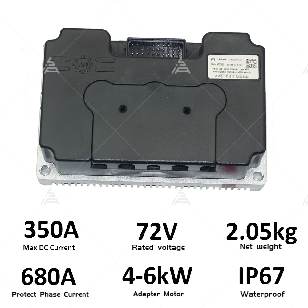 QS MOTOR 138 4000W V3 90H طقم محرك متوسط المبرد بالسائل مع علبة التروس ومحرك Fardriver ND72680 محرك دراجة نارية بحالة جديدة