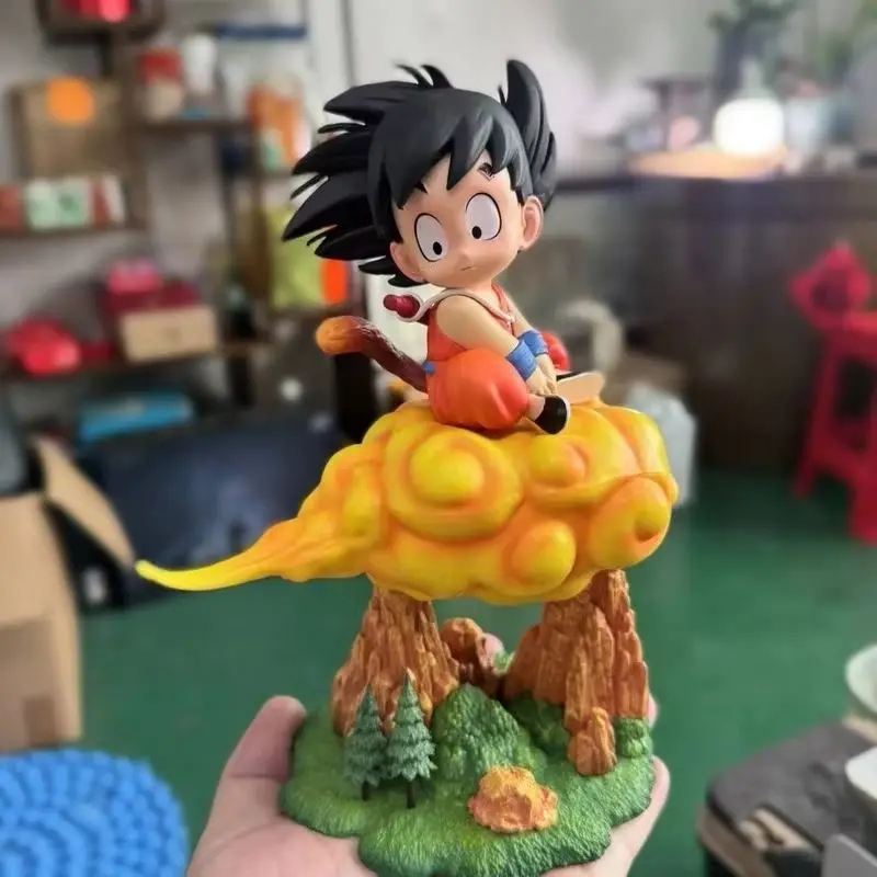 

Оригинальная модель Сон Гоку: Фигурка Супер Сайяна Гоку на Облаке-Парашюте из Dragon Ball Z, аниме-фигурка, статуэтка GK