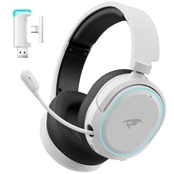 Picun Nip-Casque de jeu sans fil, Bluetooth 5.3, Casque 2.4G, Surround 7.1, 5ms, Faible latence, Micro ENC pour PC, PS4, PS5, Commutateur de téléphone