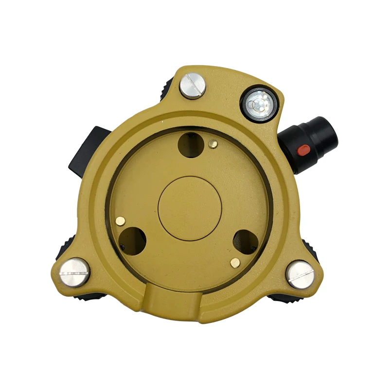 FDJ01L Yellow/Black Tribrach With Laser Adjustable Plummet For Total station Level Adapter Base GPS Mounting Surveying