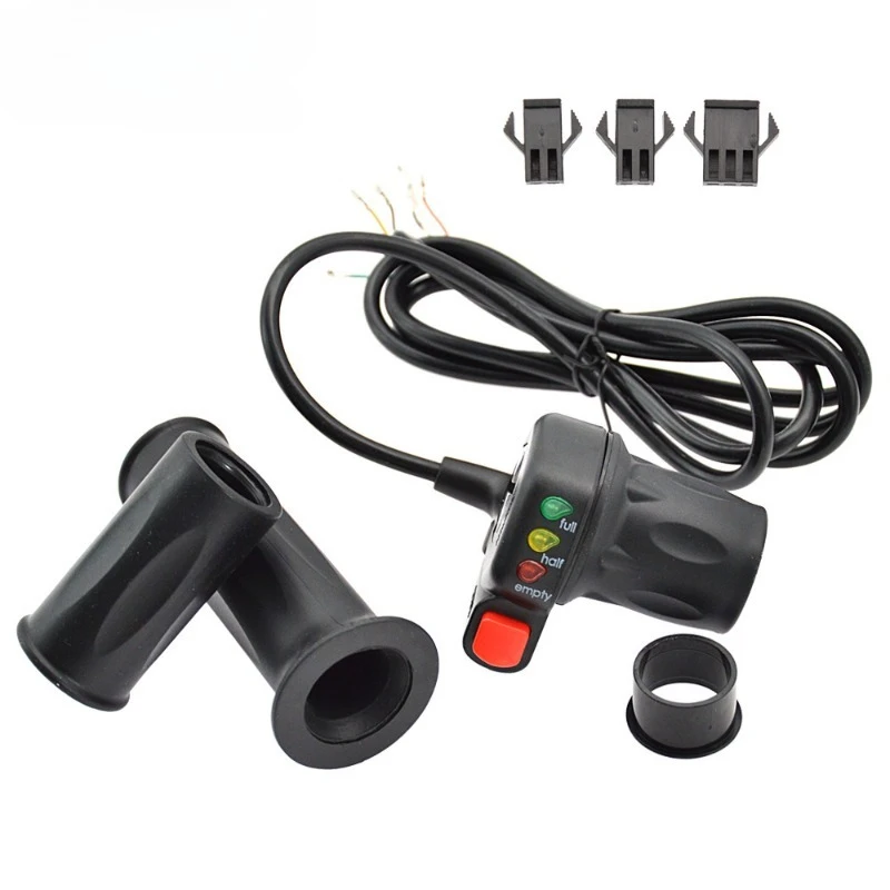 Electric Vehicle Battery Display Split with Switch Speed Control Knob, Mountain Bike Grip Speed Controller
