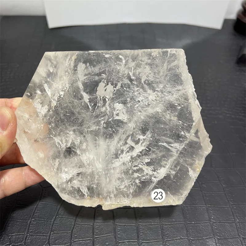 

natural rough crystal quartz slabs raw clear quartz slice coaster for decoration