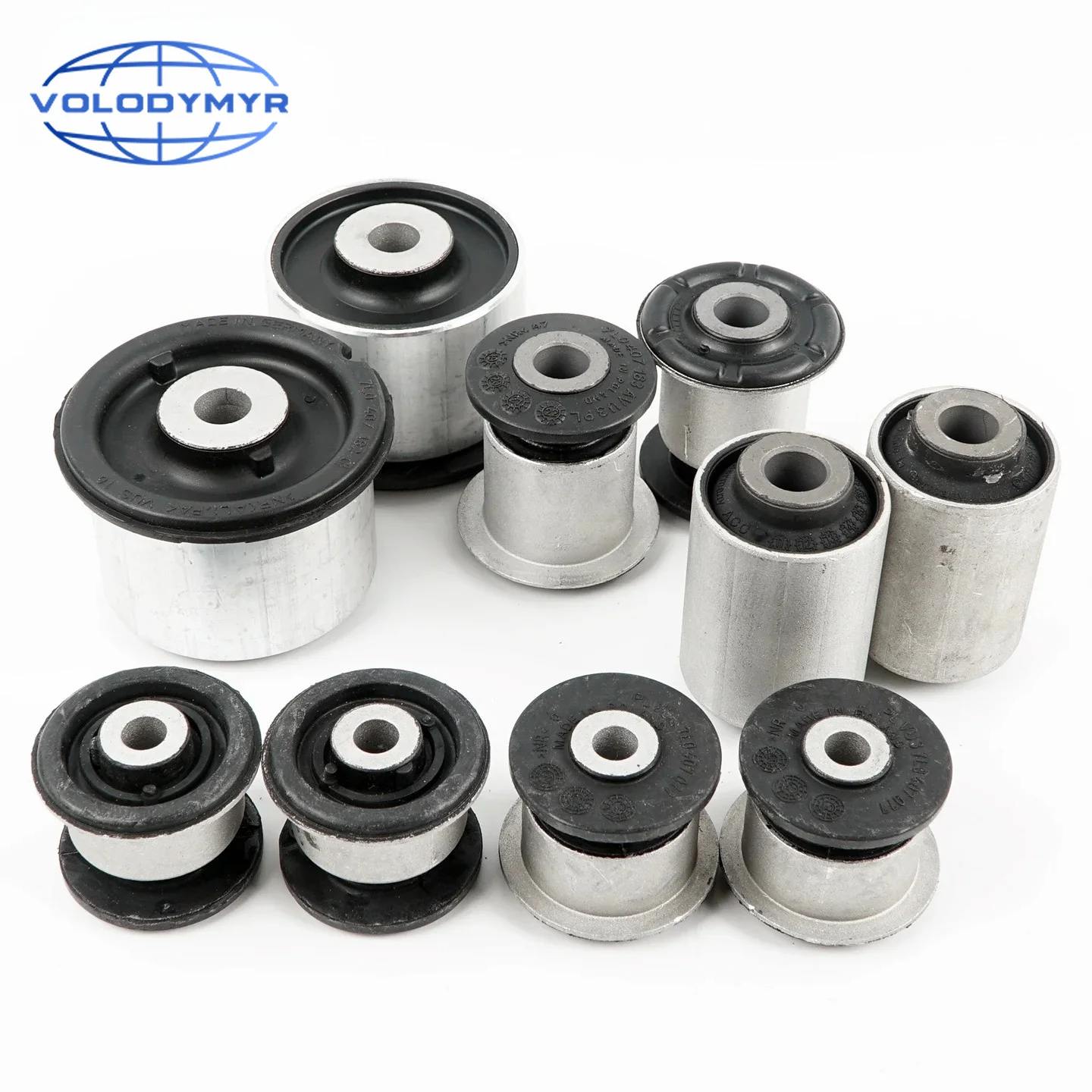 10pcs 7L0407182G 7L0407077 7L0412333A High Quality Front Control Arm Bushing Kit for Audi Q7 VW Touareg Porsche Cayenne