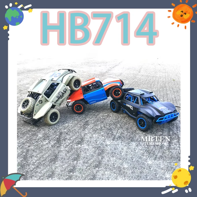 

HB714 Short Card Remote Control Off-Road Car High-Speed Four-Wheel Drive Dynamic Drift Competition Toy for Kids And Adults