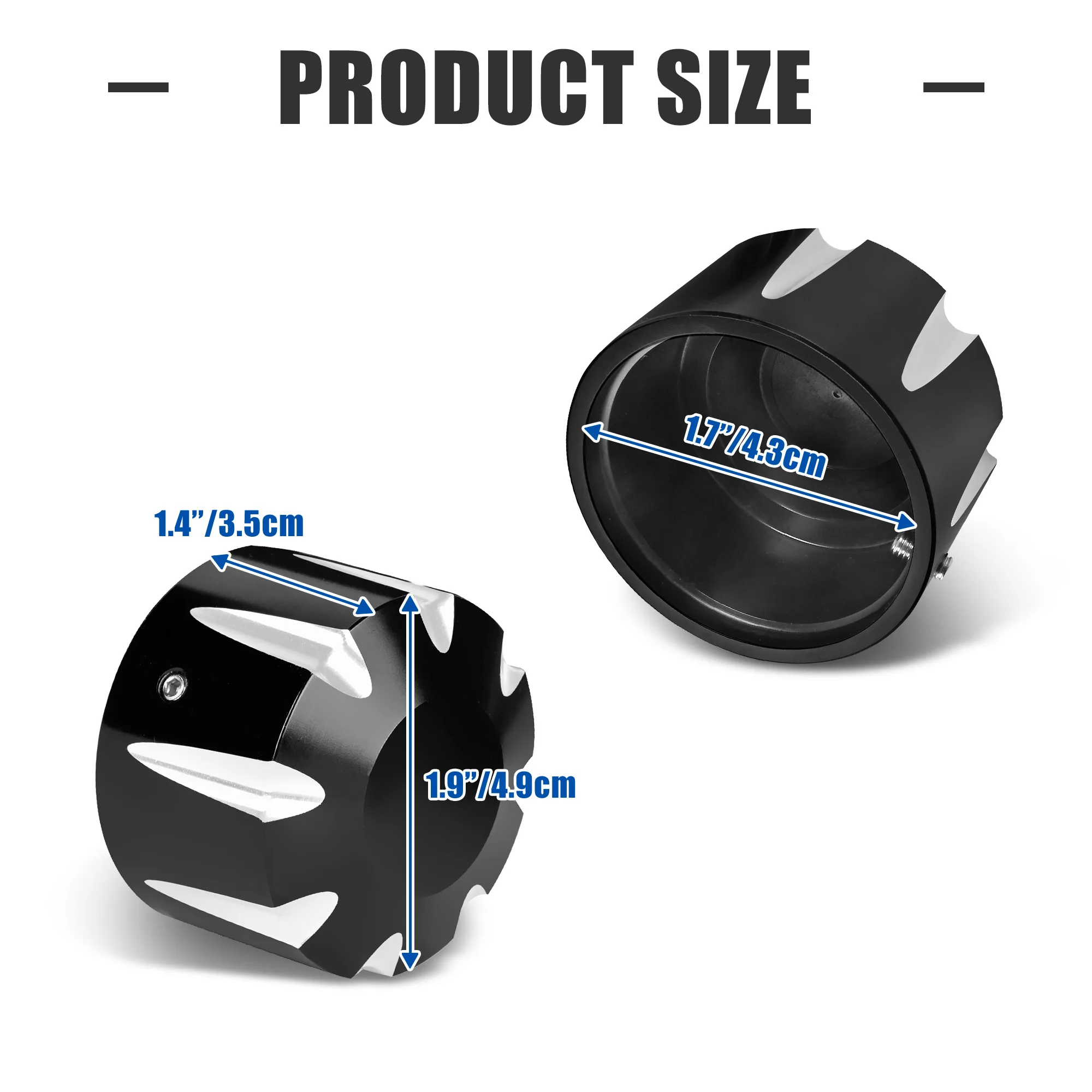 Aluminum Rear Axle Nut Covers for Can-Am Spyder - Compatible with RT, F3, GS, RS, ST Models (2008-Present) - view 3