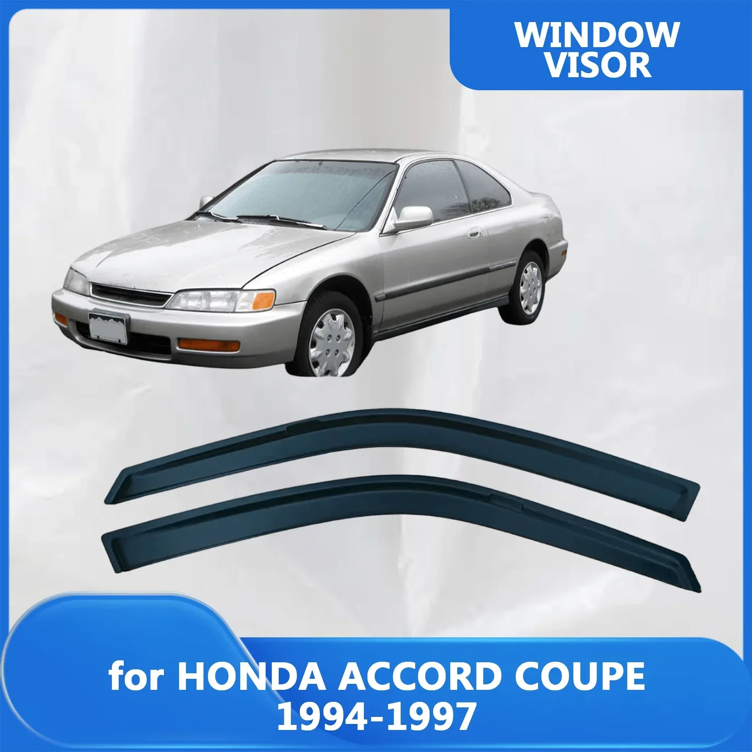 

Window Visor for HONDA ACCORD COUPE 1994 1995 1996 1997 Wind Deflectors Rain Guards Door Visor Vent Shades Ventvisor Sun Rain
