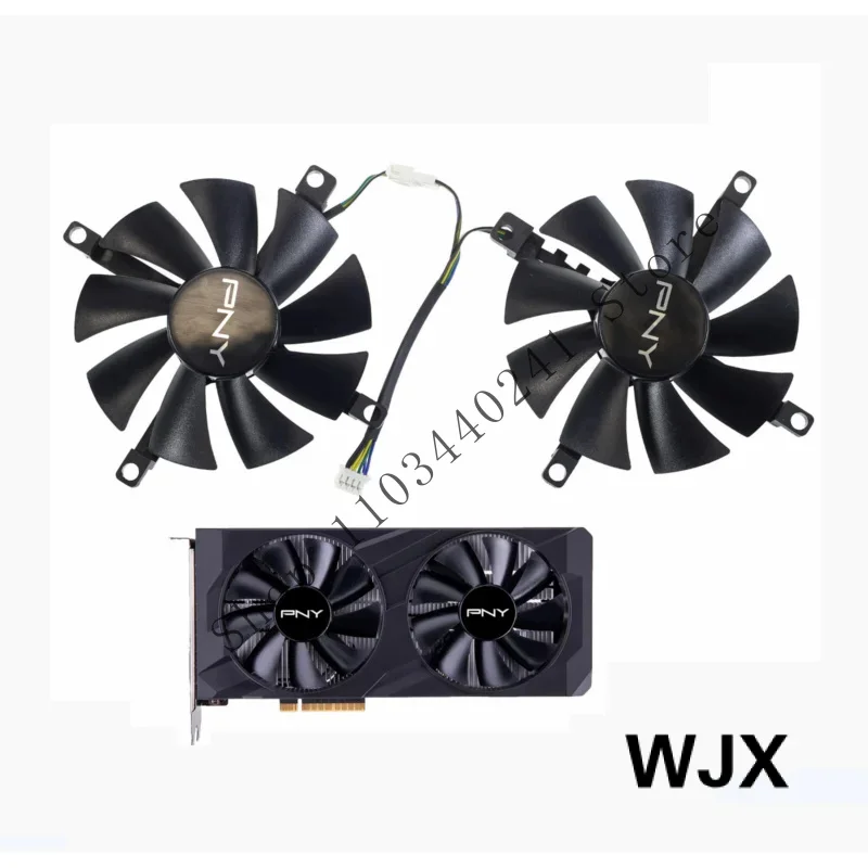 WYORESY 85MM YY9015L12S DC12V 4-Pin For PNY GeForce RTX 3050 8GB VERTO Dual Fan