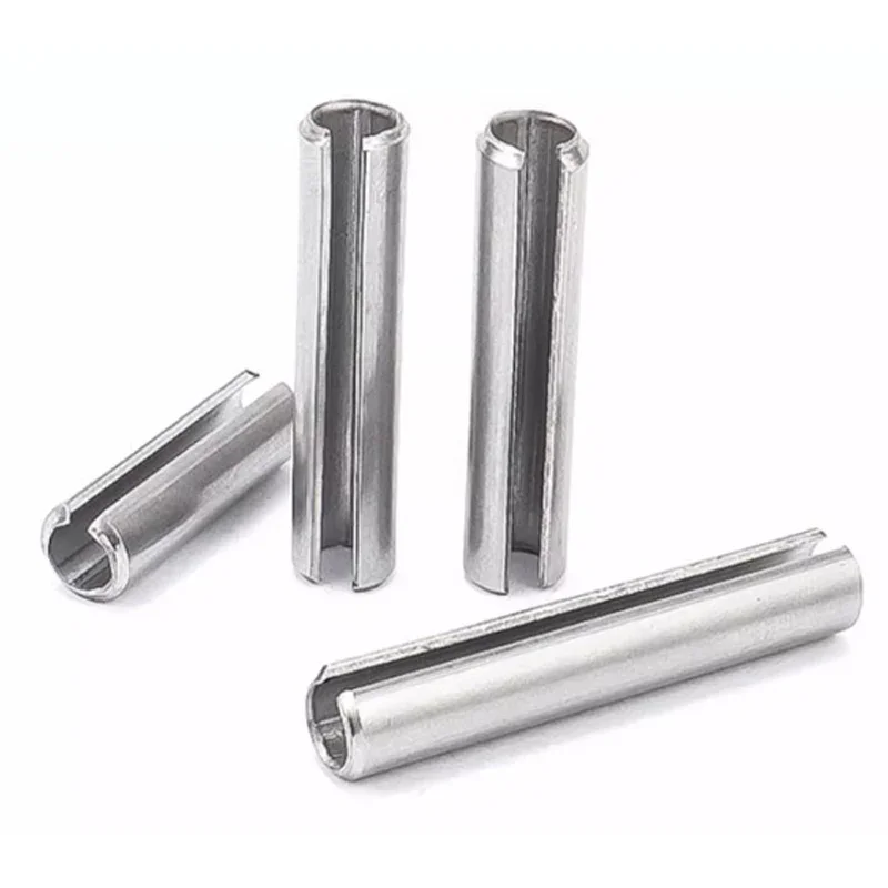 304 Stainless Steel Split Spring Dowel Tension Roll Pin Slotted Open Dowel Pins M1.5~M12 Roll Slotted Split Tension Pins GB879