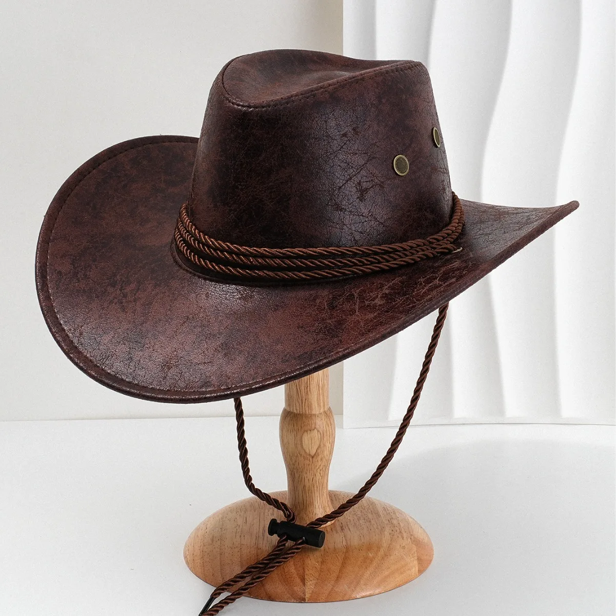 للجنسين قبعة الجاز متماسكة قبعة الشمس الغربية فو الجلود فيدورا الشمس واقية في الهواء الطلق قبعة الشمس للتنزه الأنشطة في الهواء الطلق نزهة #2