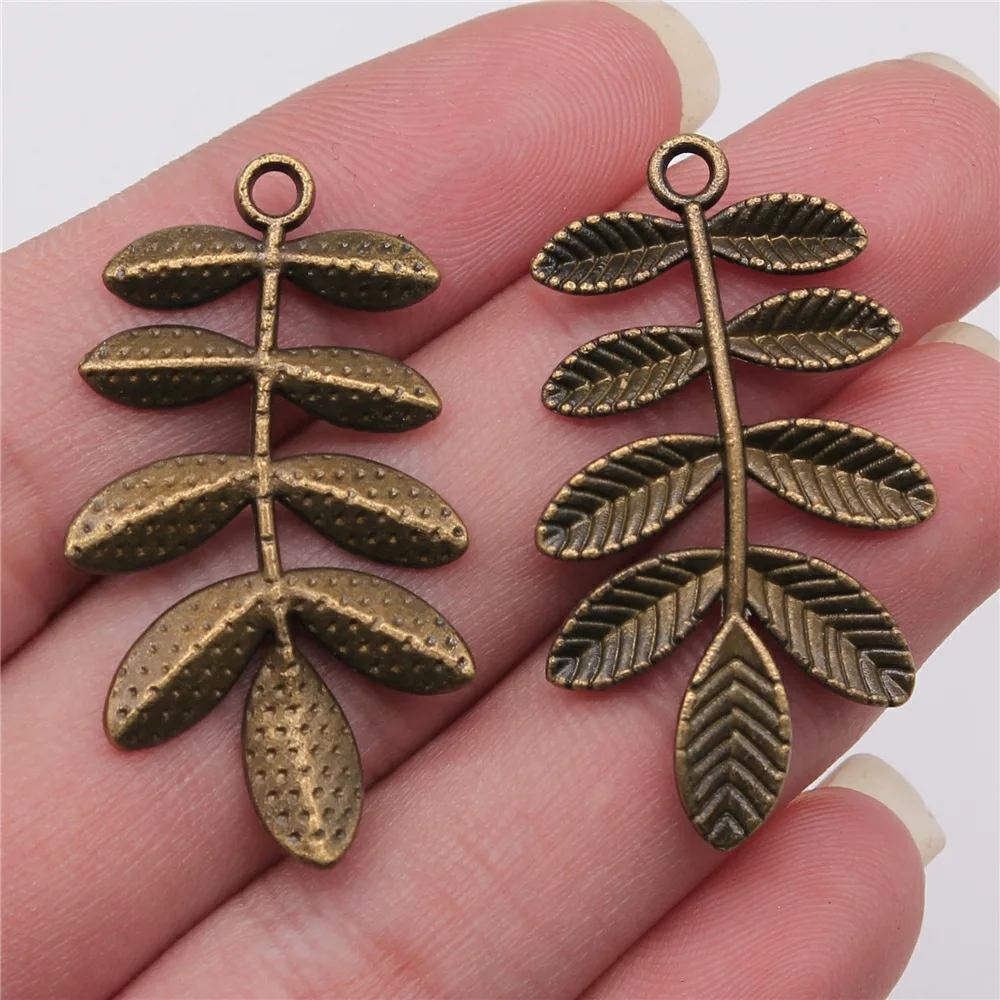 10pcs Flower Branch Charms for Jewelry Making